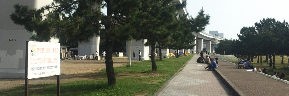 二色の浜バーベキュー場風景