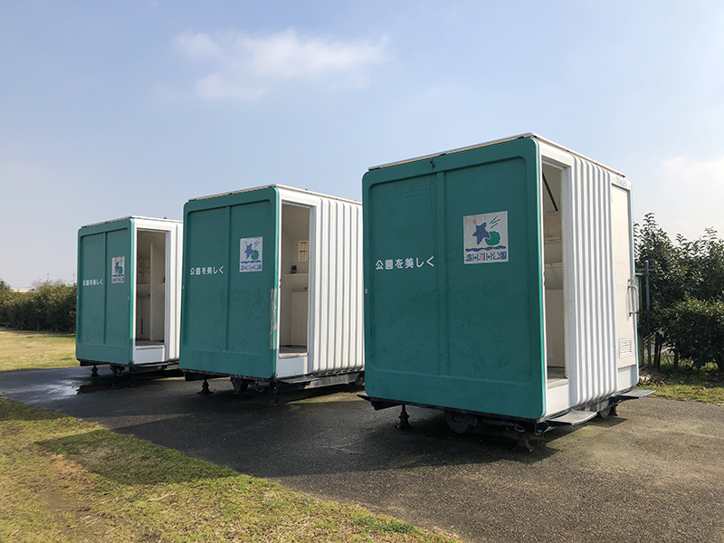 淀川河川公園太間地区バーベキュー場風景